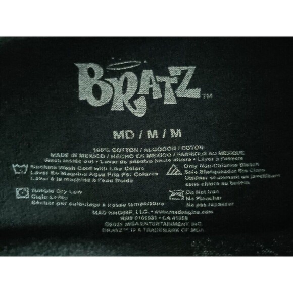 Bratz Dolls T-Shirt Women's Size Medium Black Graphic Short Sleeve - Picture 4 of 9